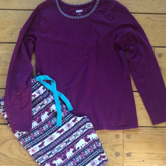Lands' End Intimates & Sleepwear Lands End Fair Isle Pajamas Poshmark